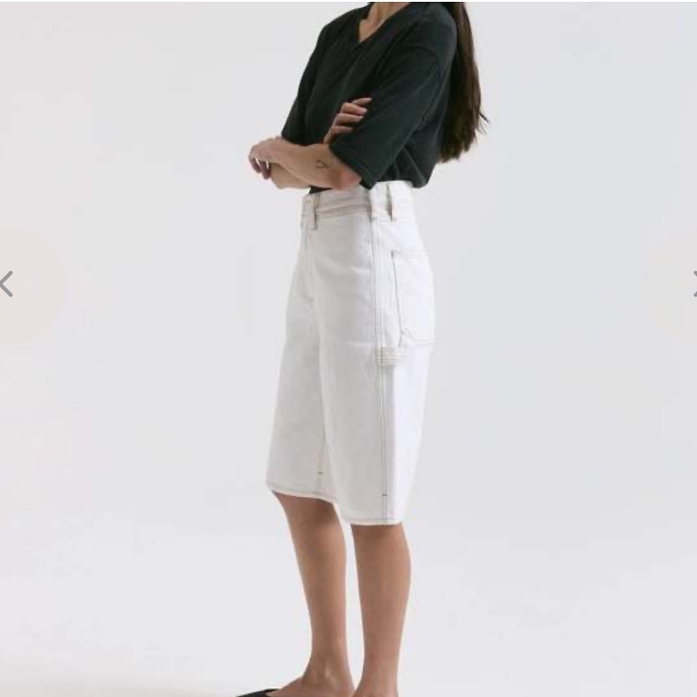 Women's White Denim Jean Shorts